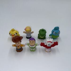 LITTLE PEOPLE Lot of 7 Disney Toy Story Figures Woody Buzz Rex Forky Bo Bunny